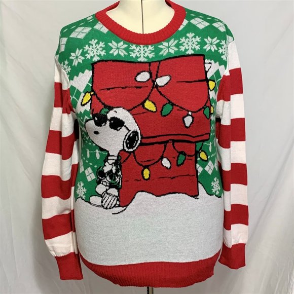 Ugly Christmas Sweater Peanuts Snoopy 